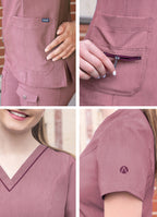 Adar Pro Womens Elevated V-Neck Scrub Top