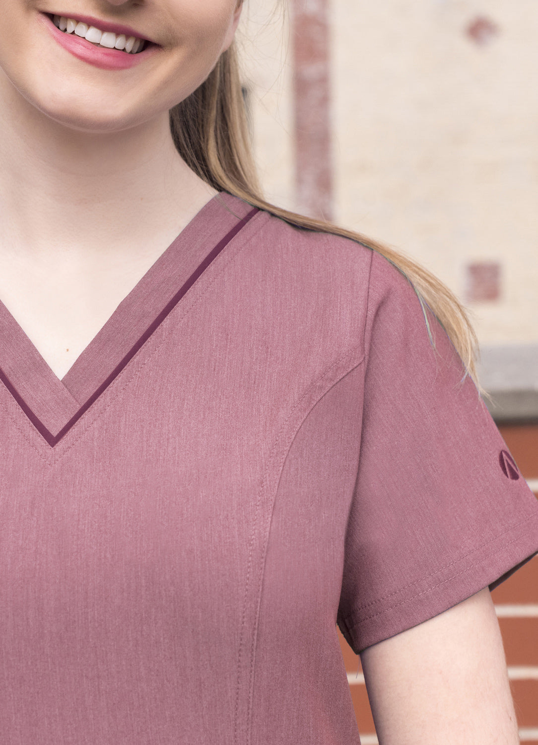 Adar Pro Womens Elevated V-Neck Scrub Top - Plus Sizes