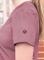 Adar Pro Womens Elevated V-Neck Scrub Top - Plus Sizes