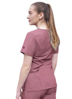 Adar Pro Womens Elevated V-Neck Scrub Top - Plus Sizes