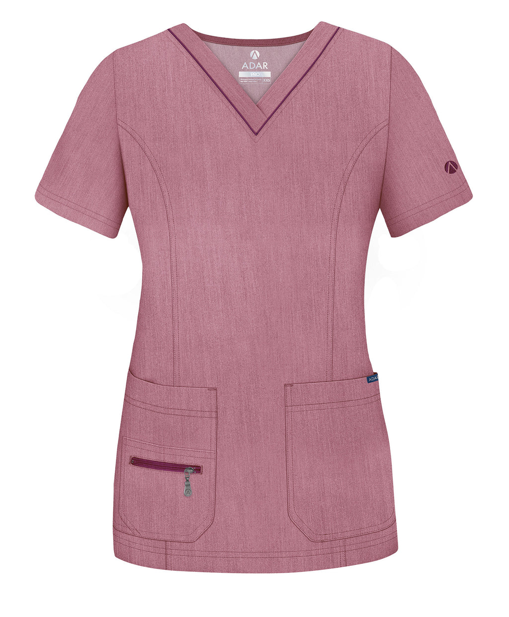 Adar Pro Womens Elevated V-Neck Scrub Top