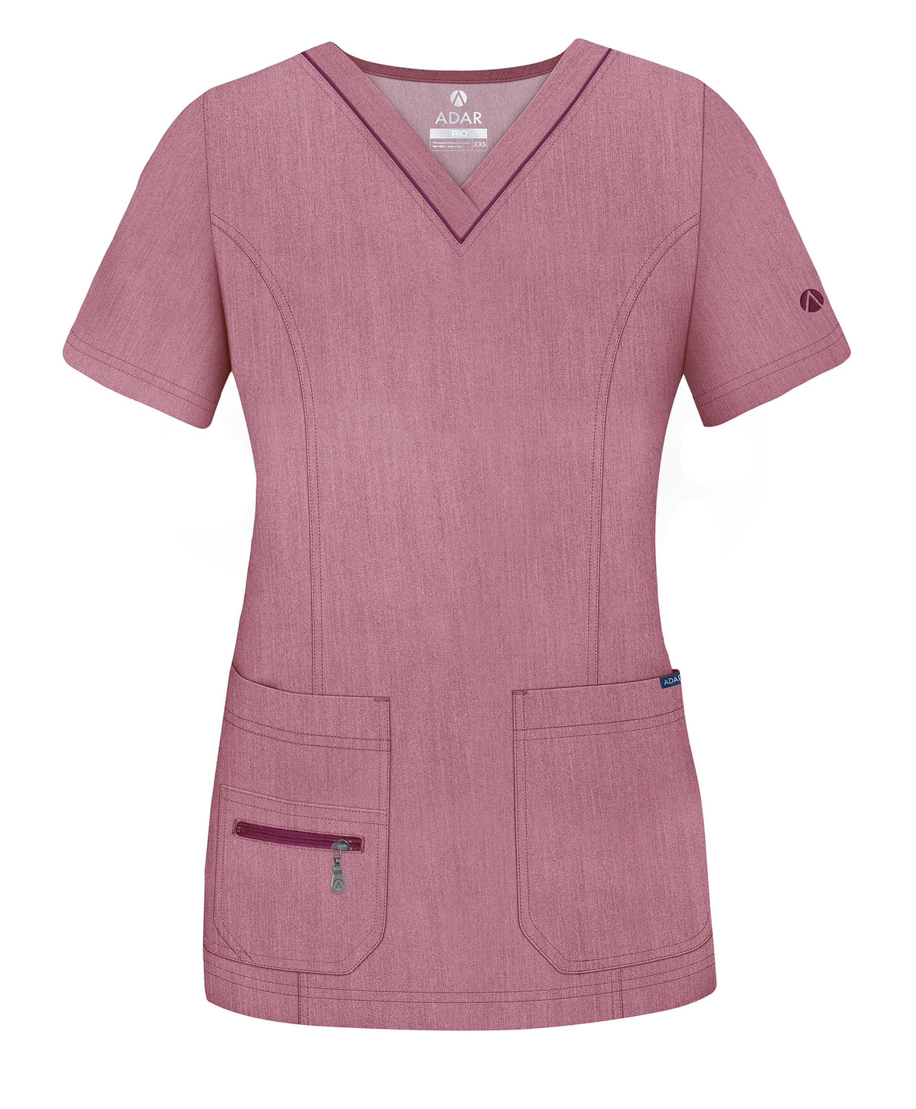Adar Pro Womens Elevated V-Neck Scrub Top