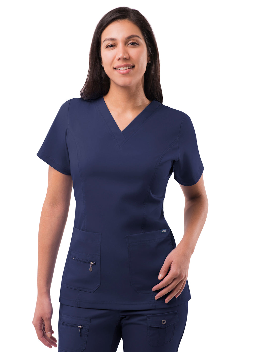 Adar Pro Womens Elevated V-Neck Scrub Top - Plus Sizes