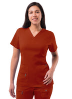 Adar Pro Womens Elevated V-Neck Scrub Top