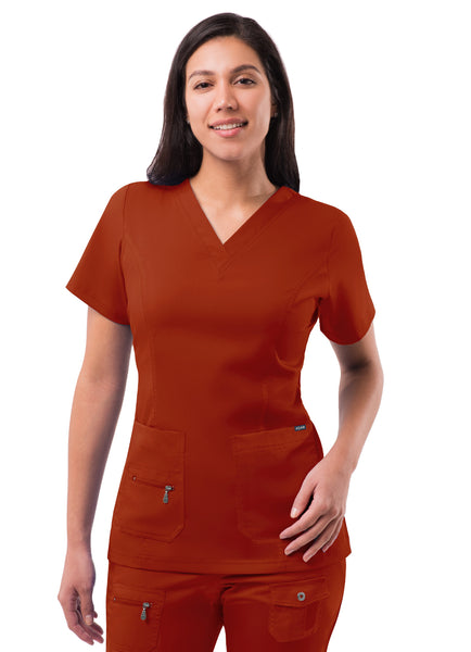 Adar Pro Womens Elevated V-Neck Scrub Top