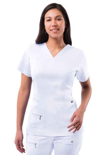 Adar Pro Womens Elevated V-Neck Scrub Top