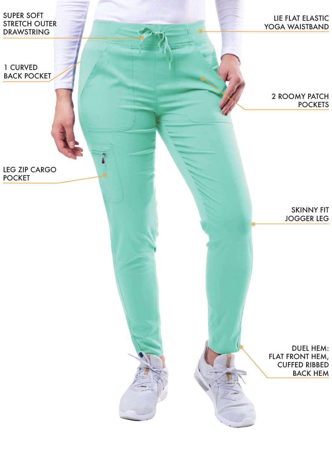 Adar Pro Women's Ultimate Yoga Jogger Pant - Plus Sizes - Tall
