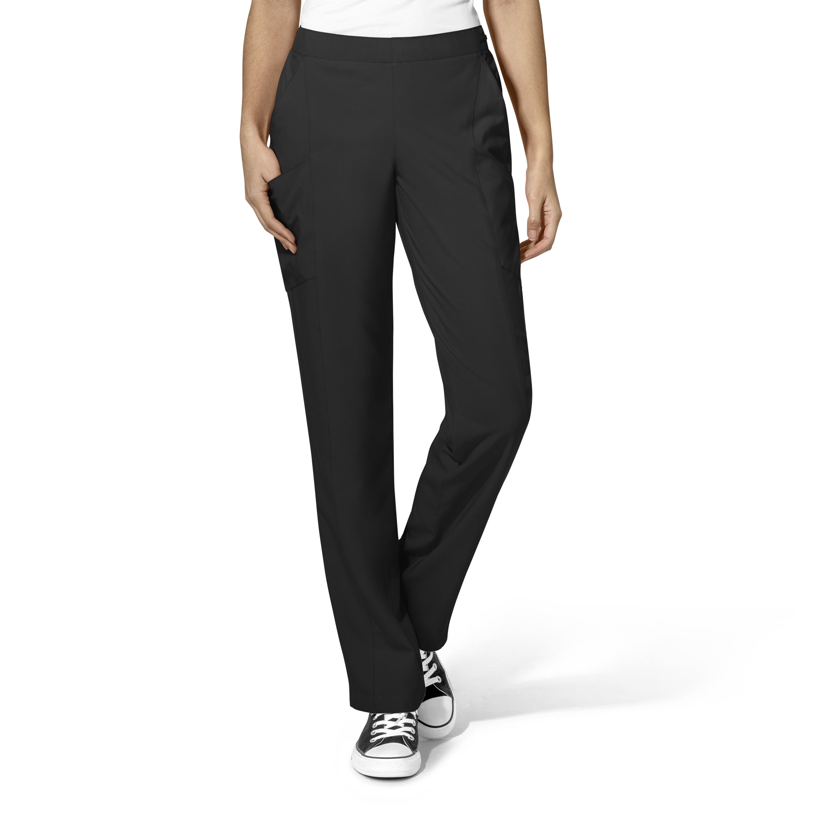 WonderWink W123 Women’s Flat Front Double Cargo Pant - Petite
