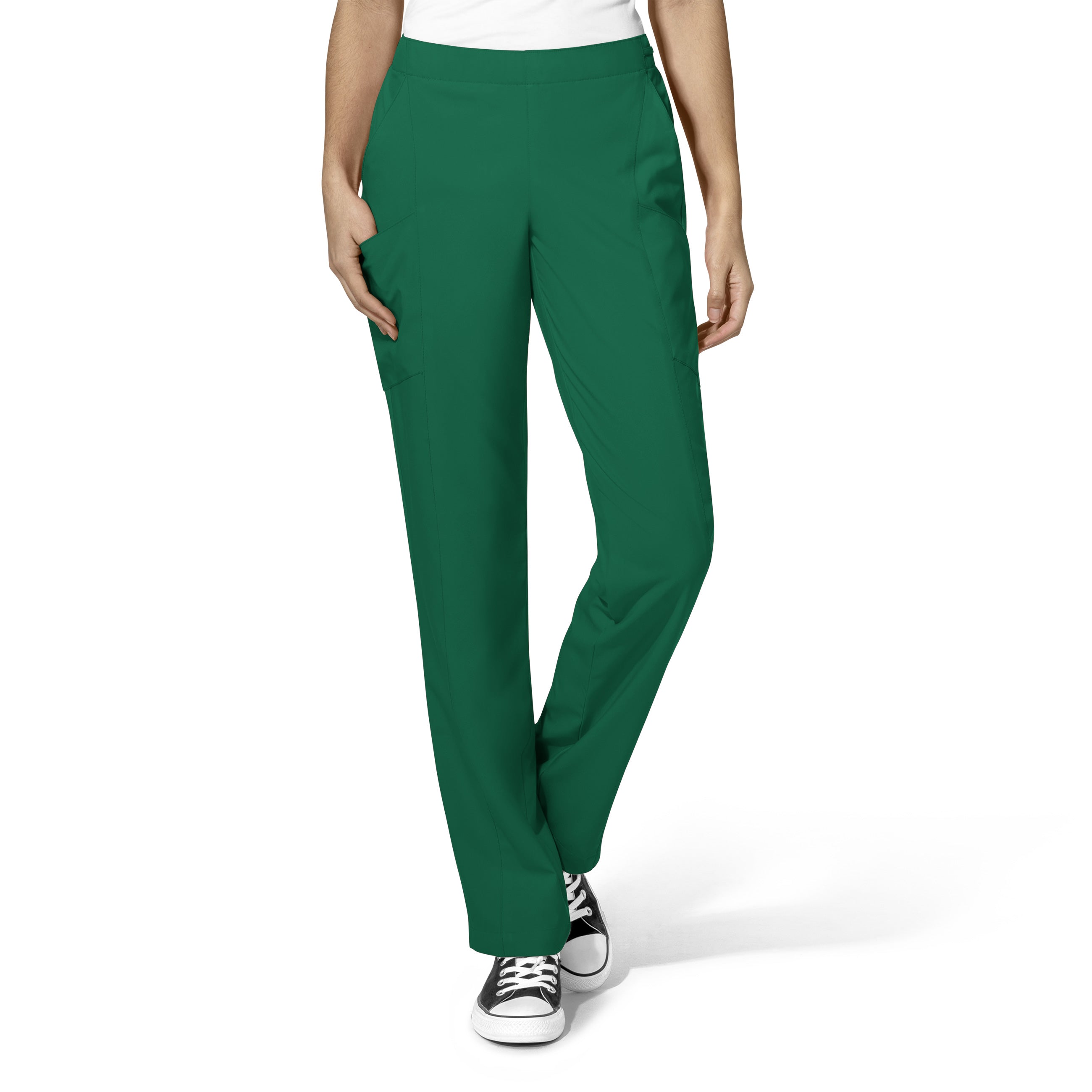 WonderWink W123 Women’s Flat Front Double Cargo Pant - Petite