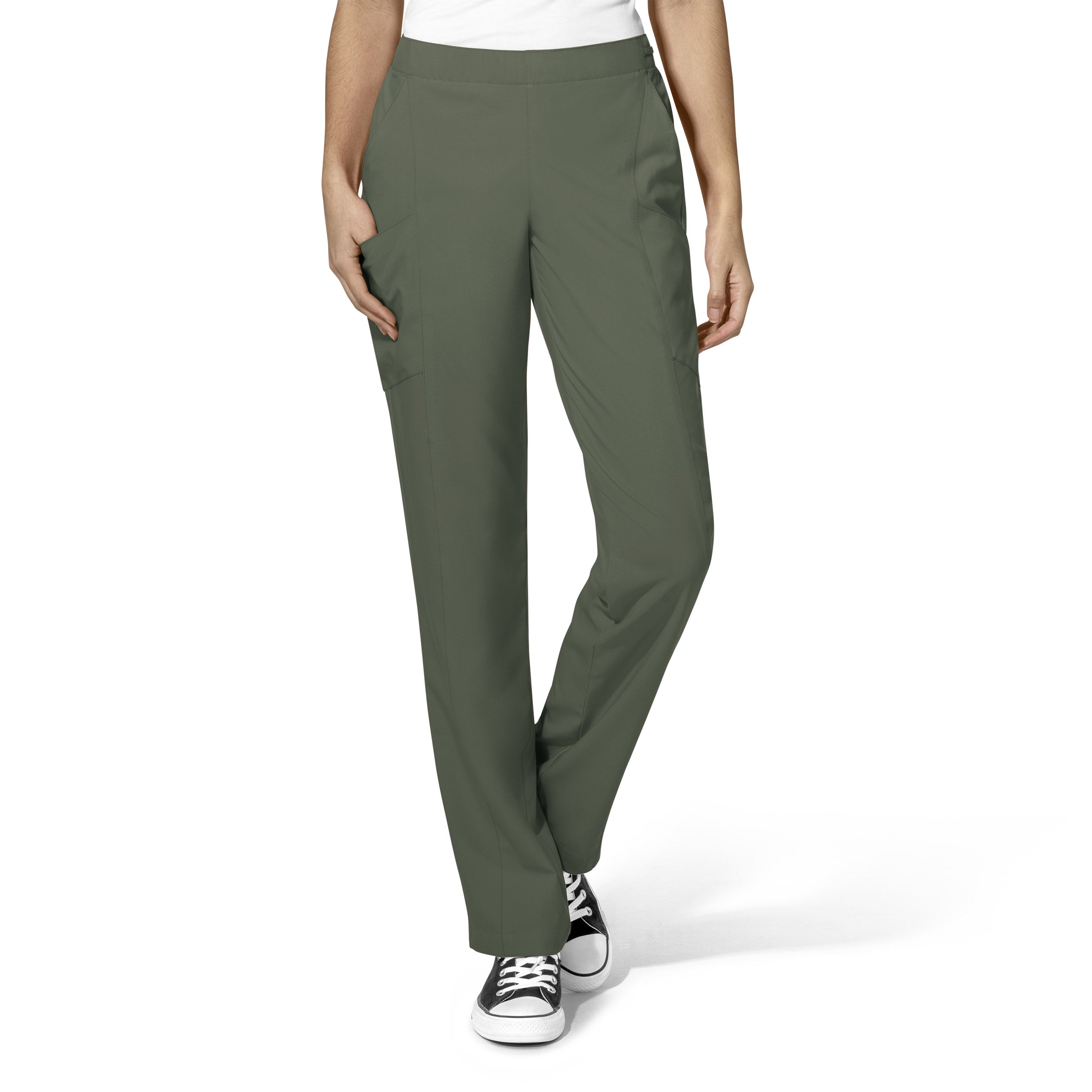 WonderWink W123 True-Plus Fit Women’s Flat Front Double Cargo Pant - Plus Sizes - Tall