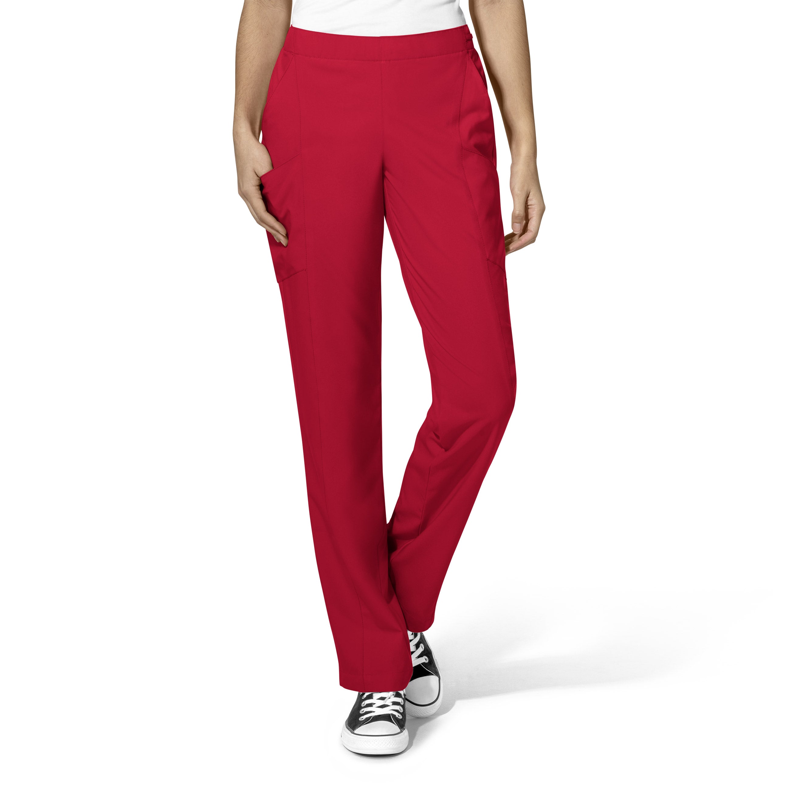 WonderWink W123 True-Plus Fit Women’s Flat Front Double Cargo Pant - Plus Sizes - Petite