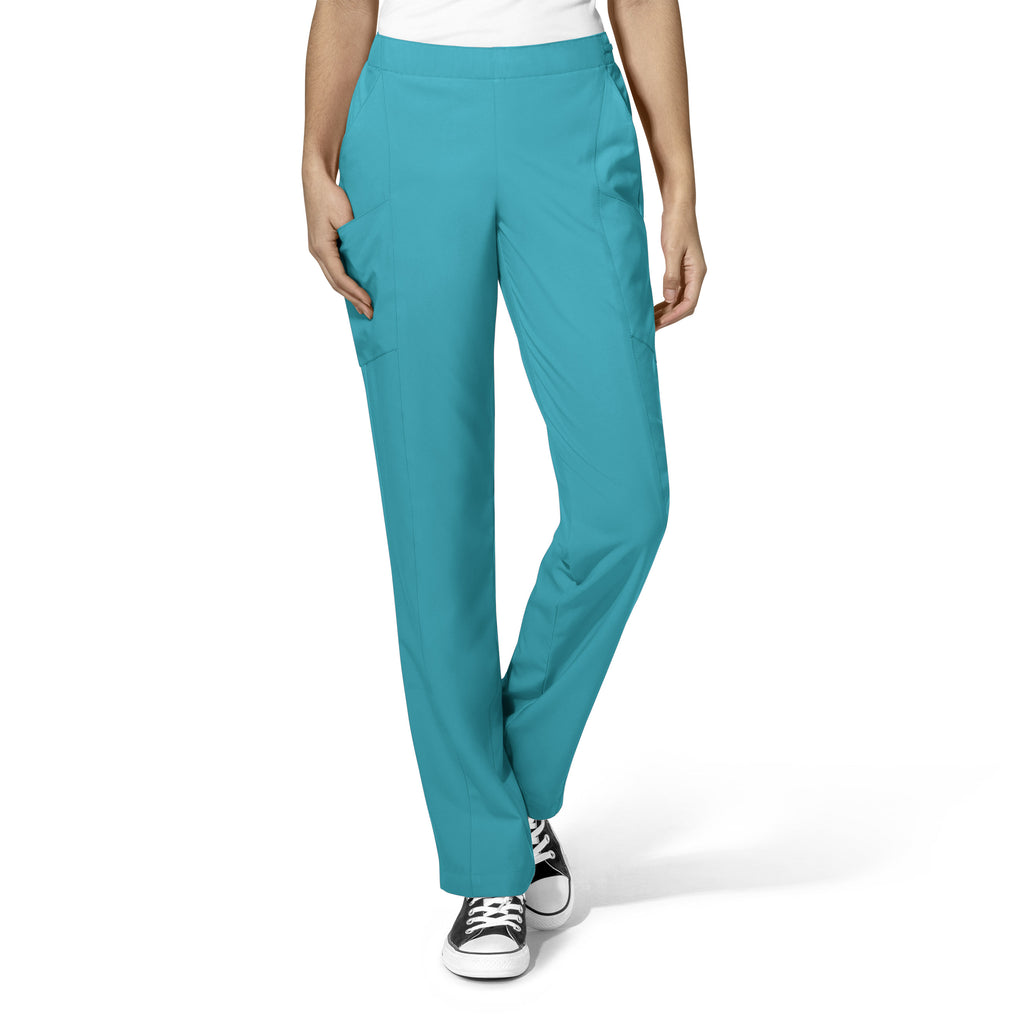WonderWink W123 Women’s Flat Front Double Cargo Pant - Petite