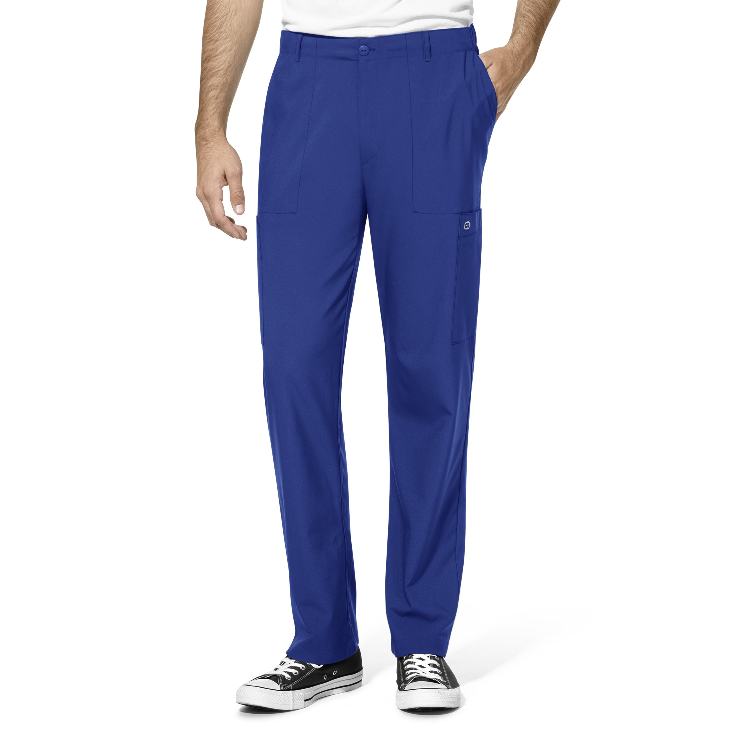 WonderWink W123 Men’s Flat Front Double Cargo Pant - Plus Sizes