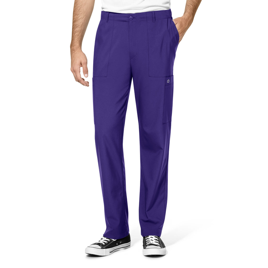 WonderWink W123 Men’s Flat Front Double Cargo Pant - Plus Sizes