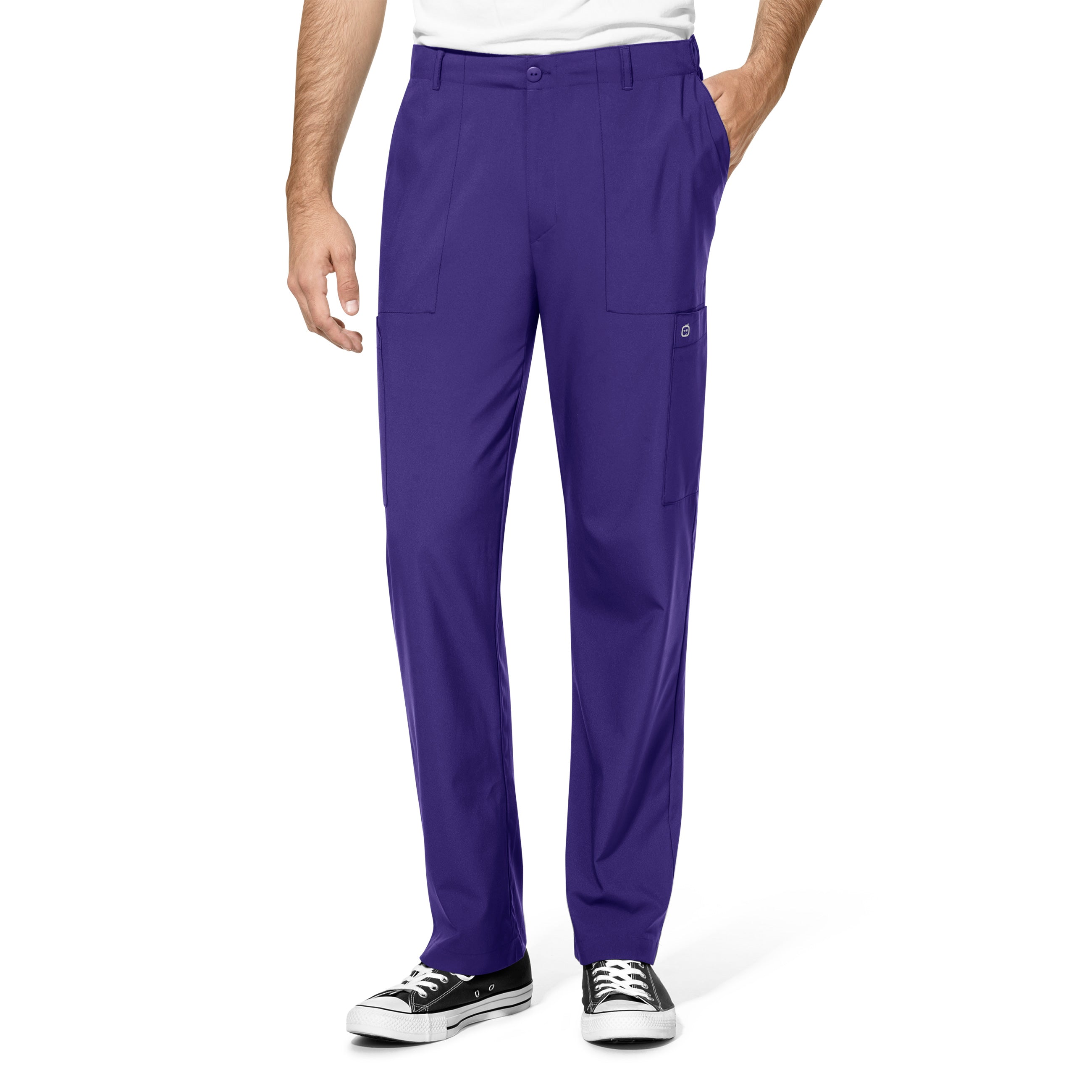WonderWink W123 Men’s Flat Front Double Cargo Pant - Plus Sizes