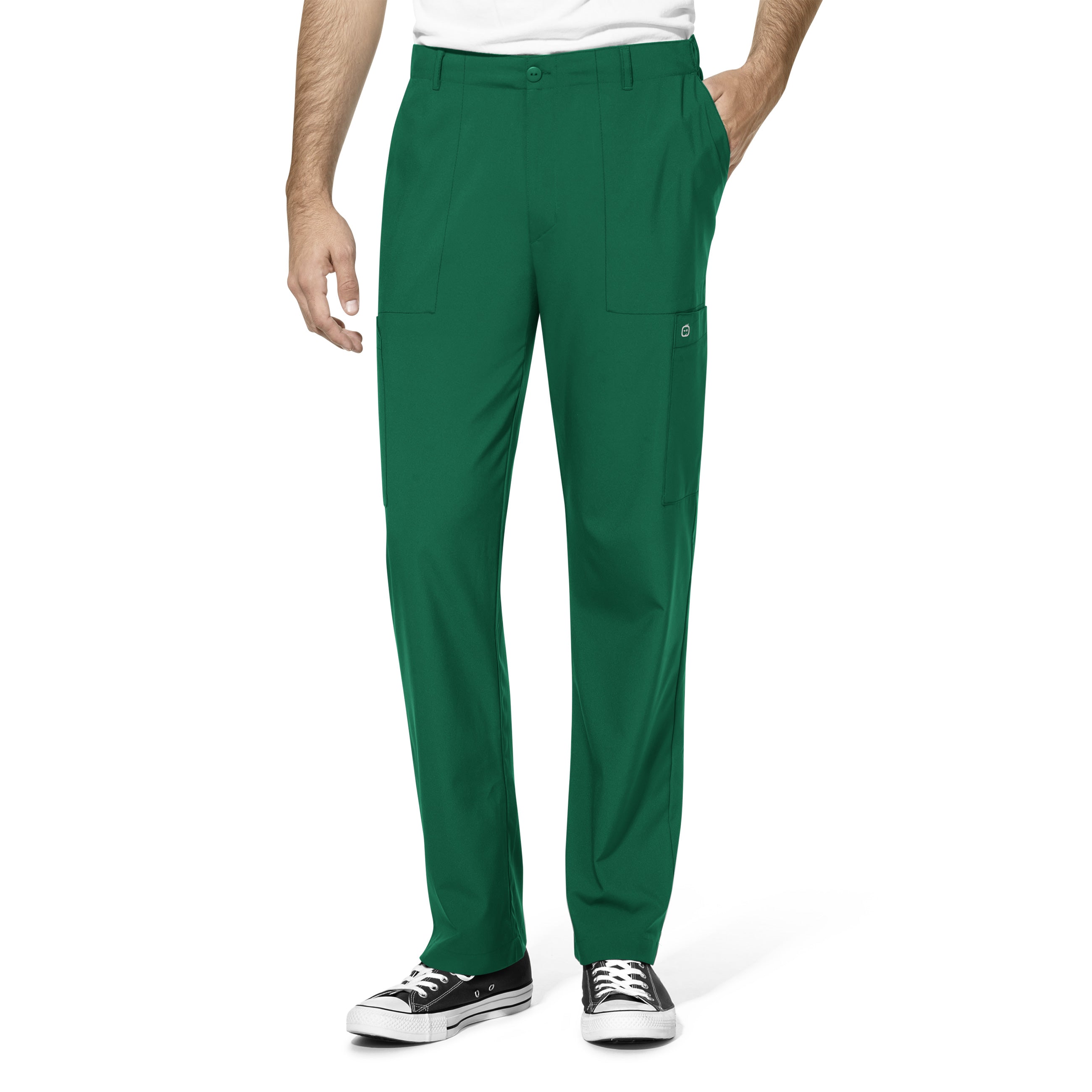 WonderWink W123 Men’s Flat Front Double Cargo Pant - Plus Sizes