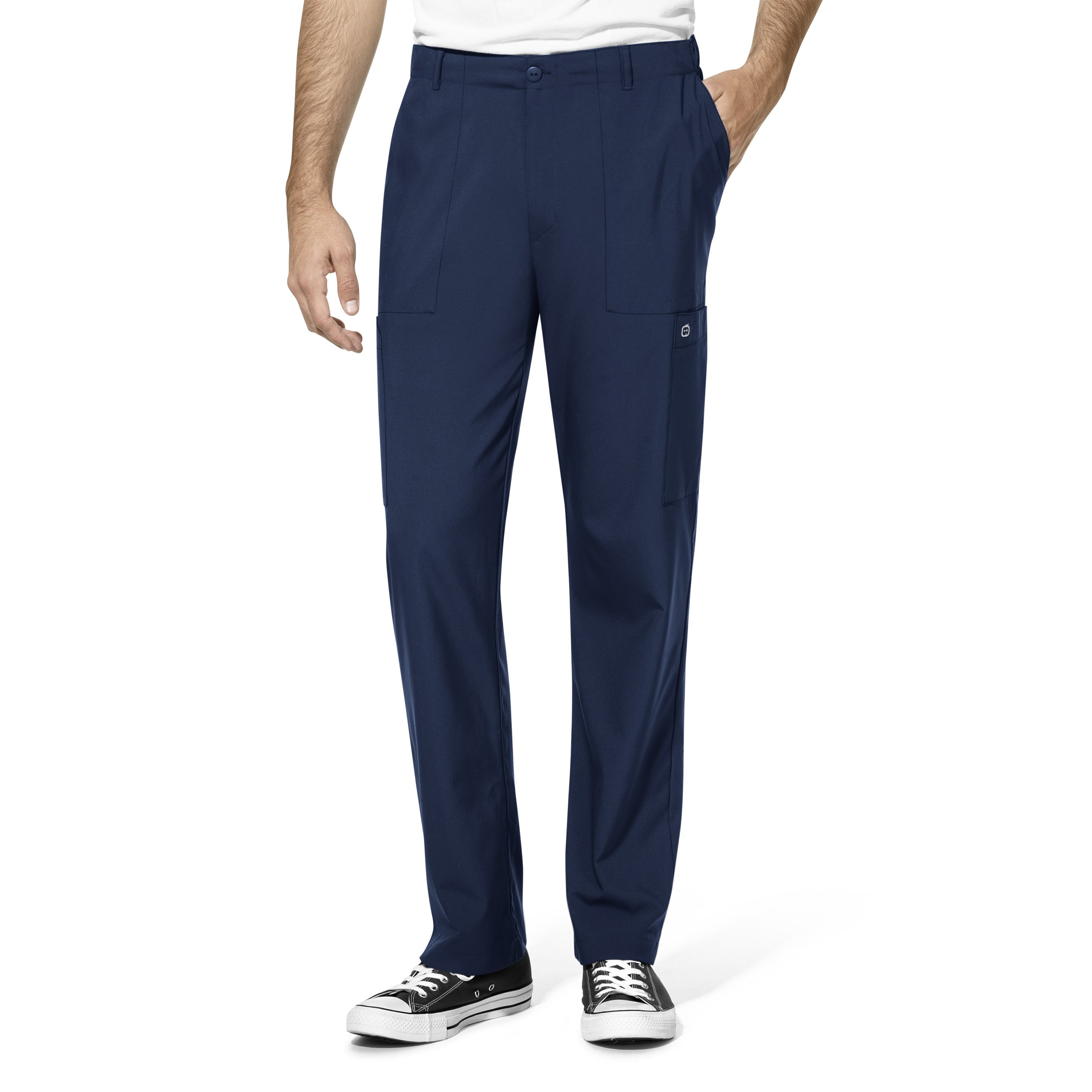 WonderWink W123 Men’s Flat Front Double Cargo Pant - Plus Sizes