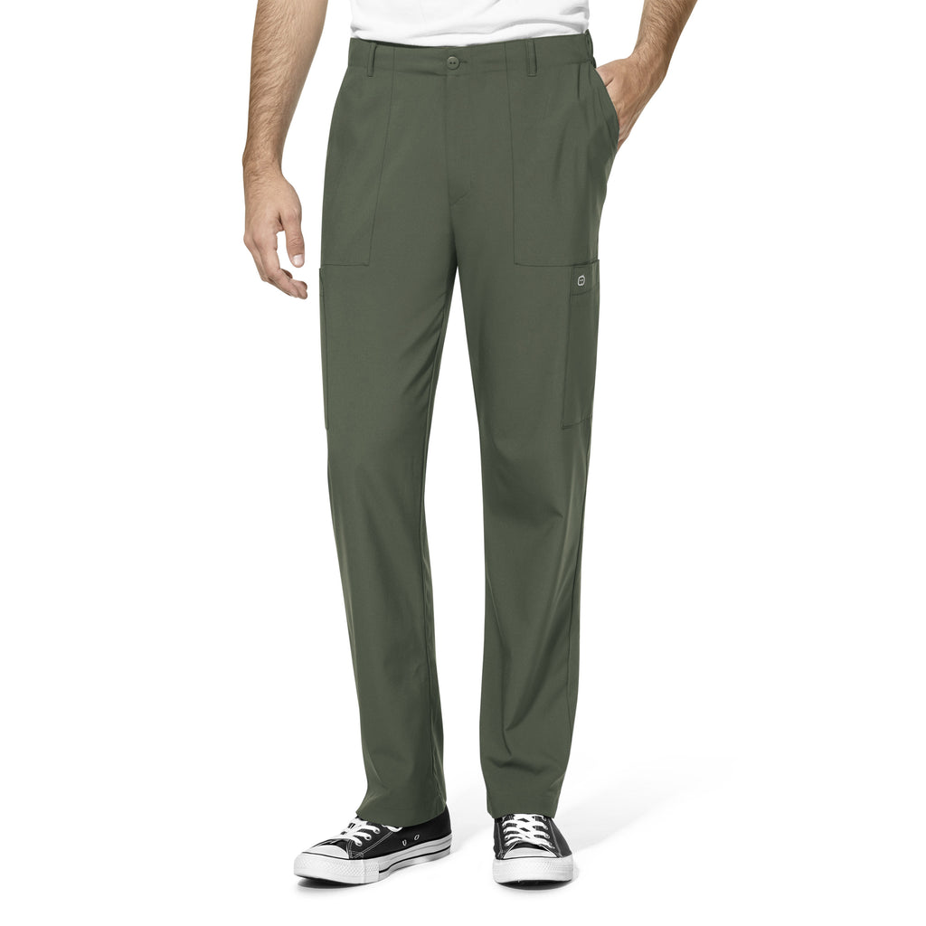 WonderWink W123 Men’s Flat Front Double Cargo Pant - Plus Sizes