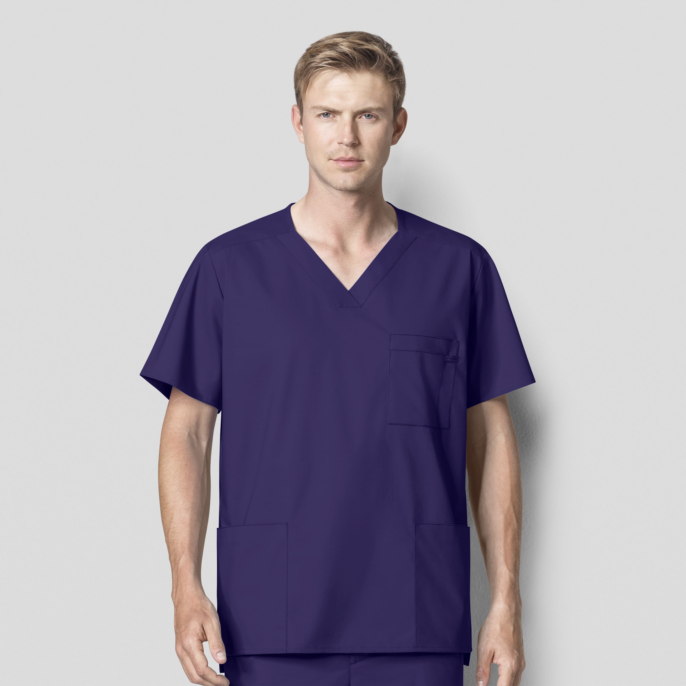 WonderWink WonderWORK Men's Multi-Pocket Top - Plus Sizes
