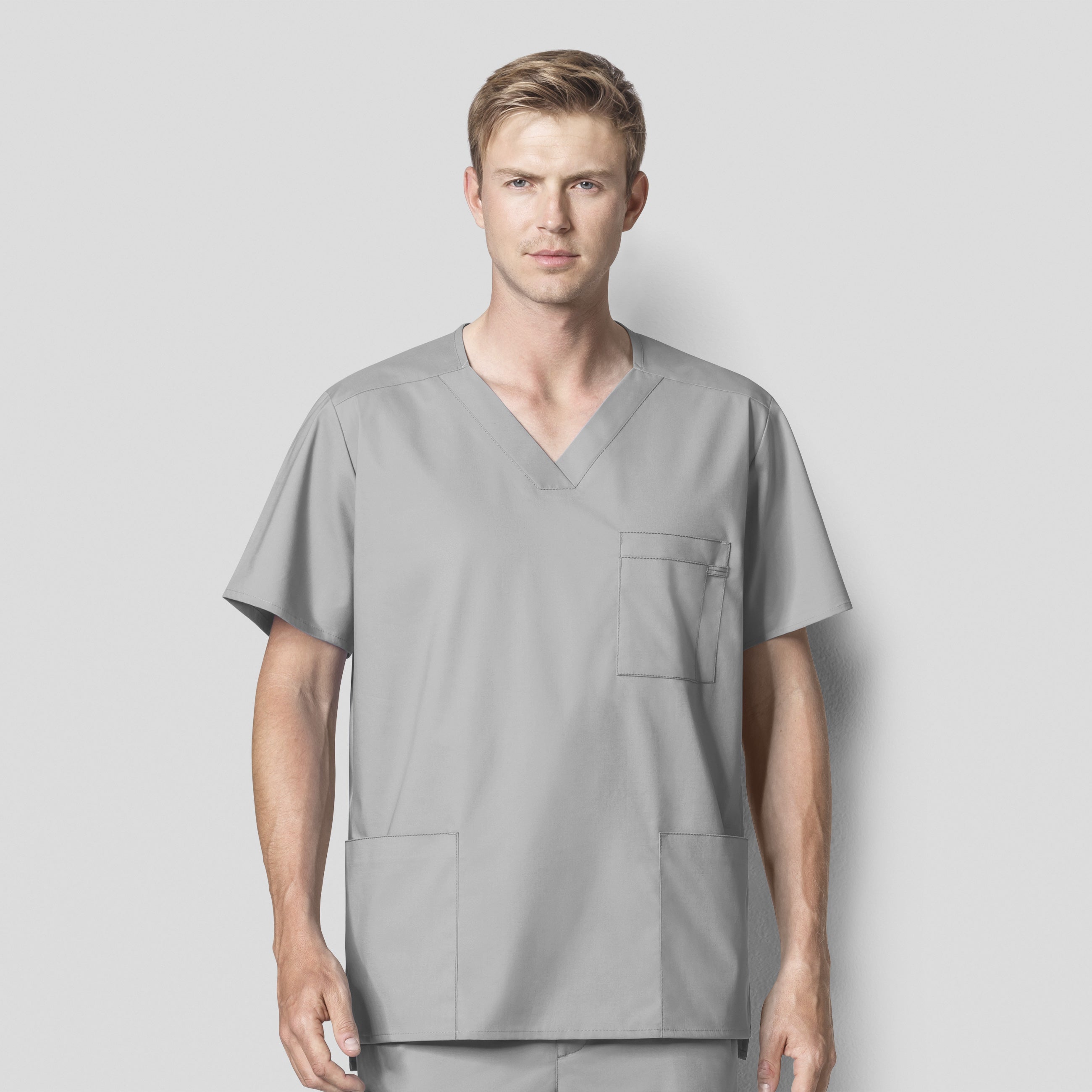 WonderWink WonderWORK Men's Multi-Pocket Top - Plus Sizes