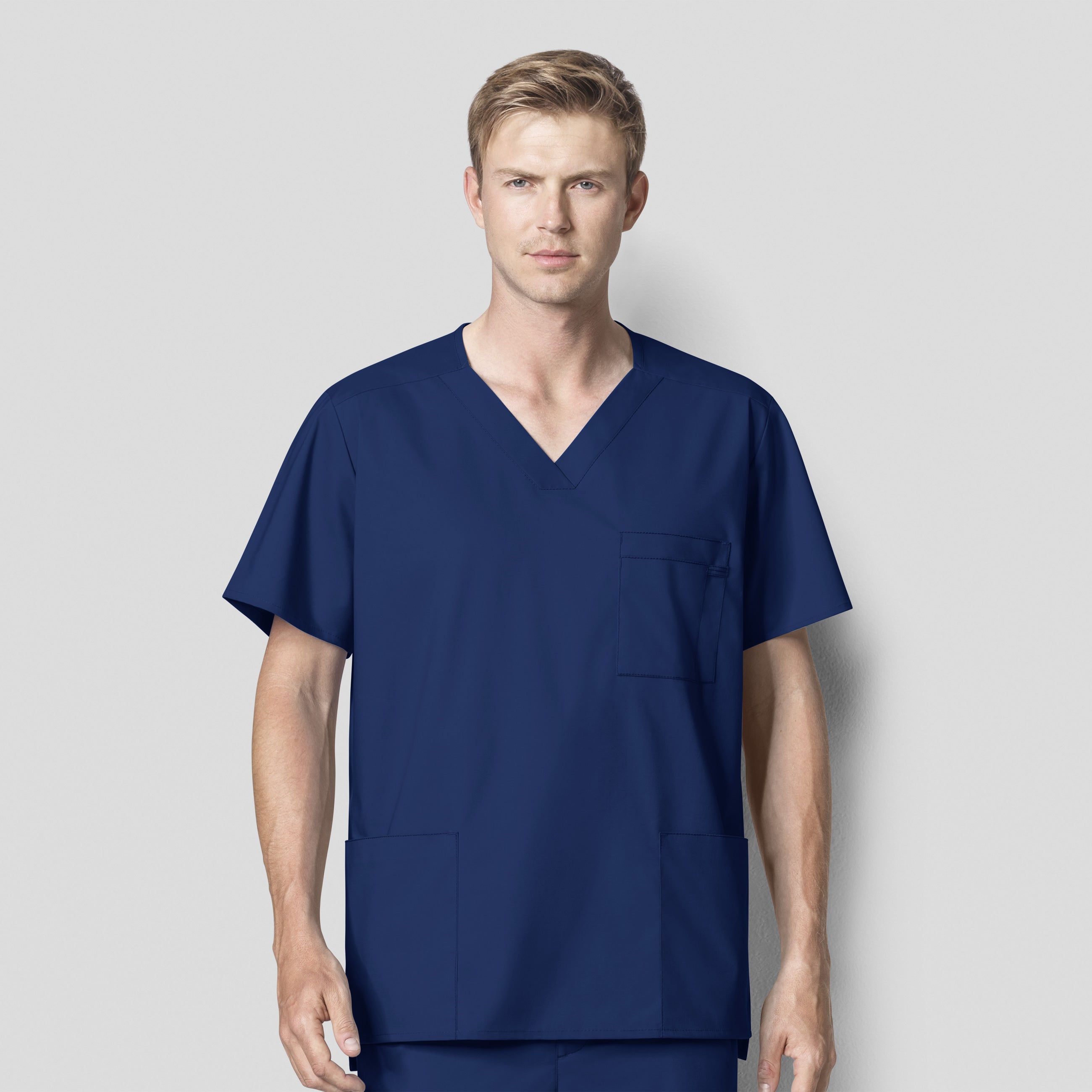 WonderWink WonderWORK Men's Multi-Pocket Top - Plus Sizes