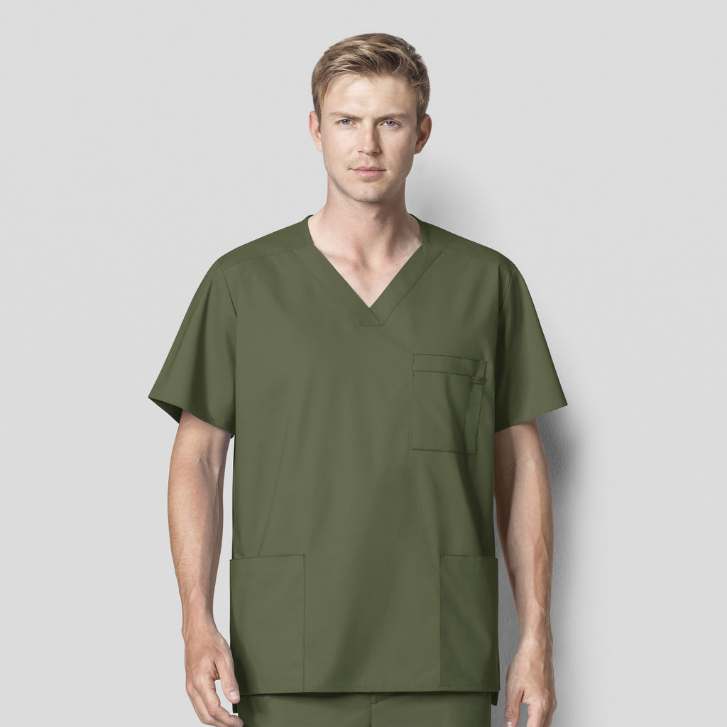 WonderWink WonderWORK Men's Multi-Pocket Top - Plus Sizes