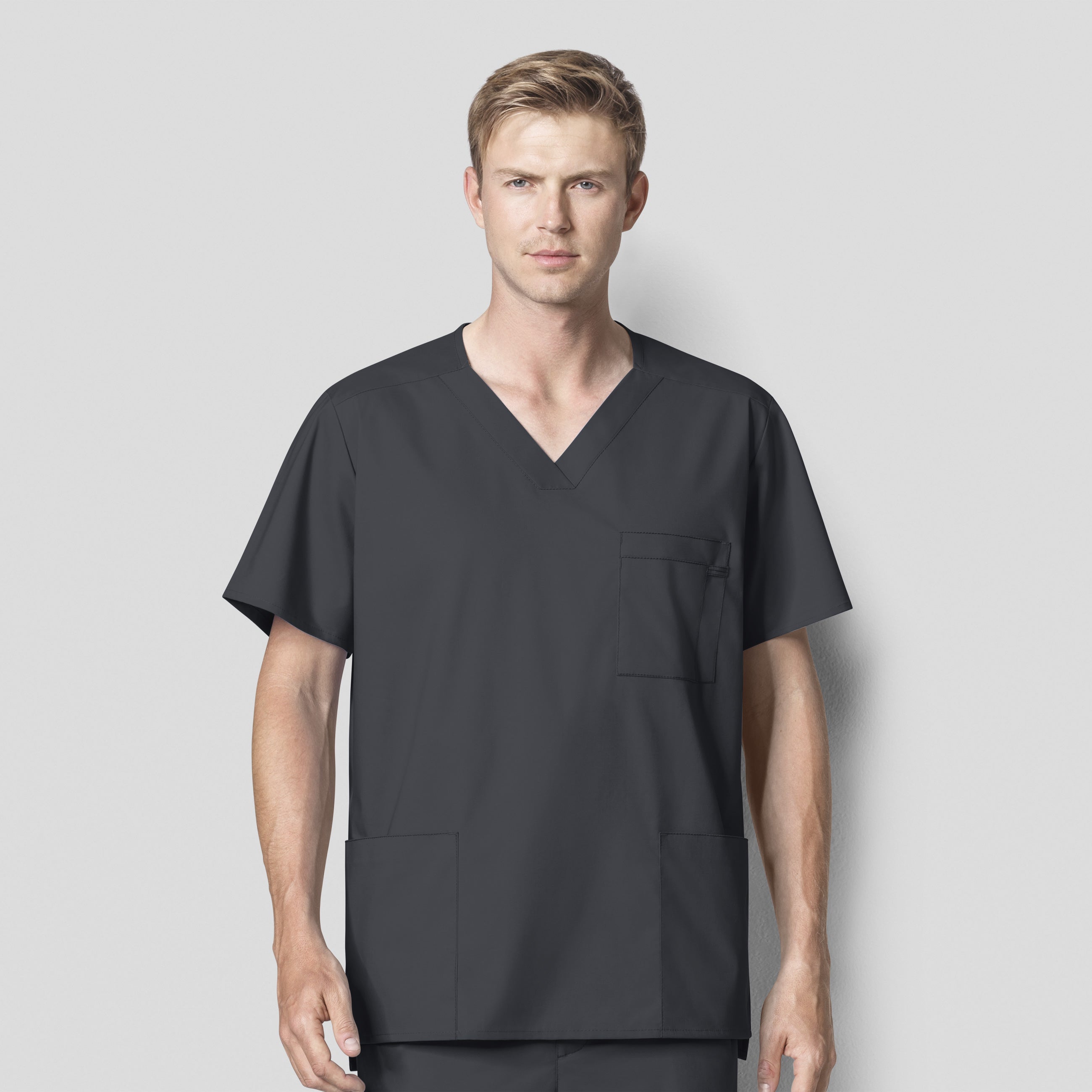 WonderWink WonderWORK Men's Multi-Pocket Top - Plus Sizes
