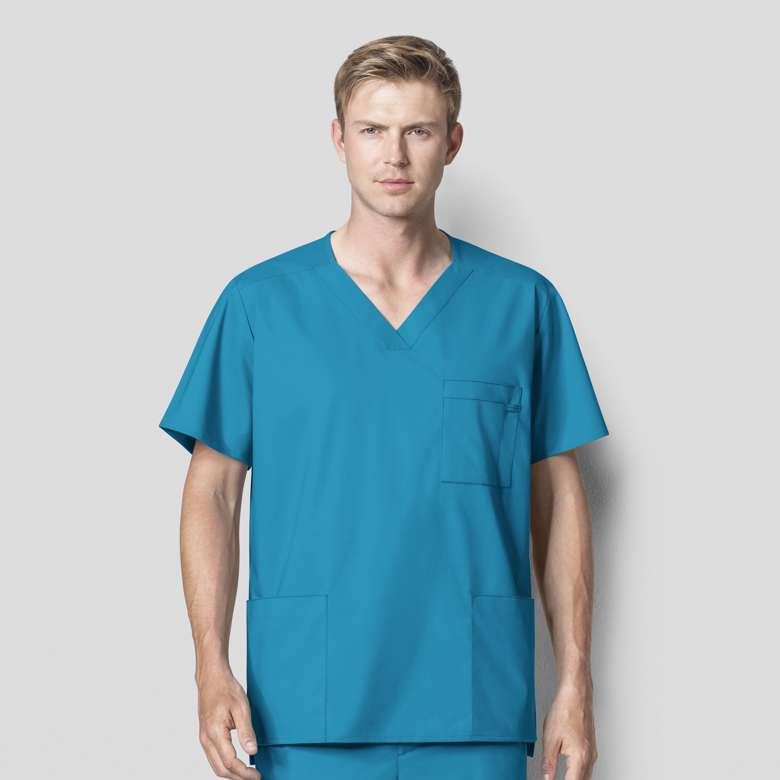 WonderWink WonderWORK Men's Multi-Pocket Top - Plus Sizes