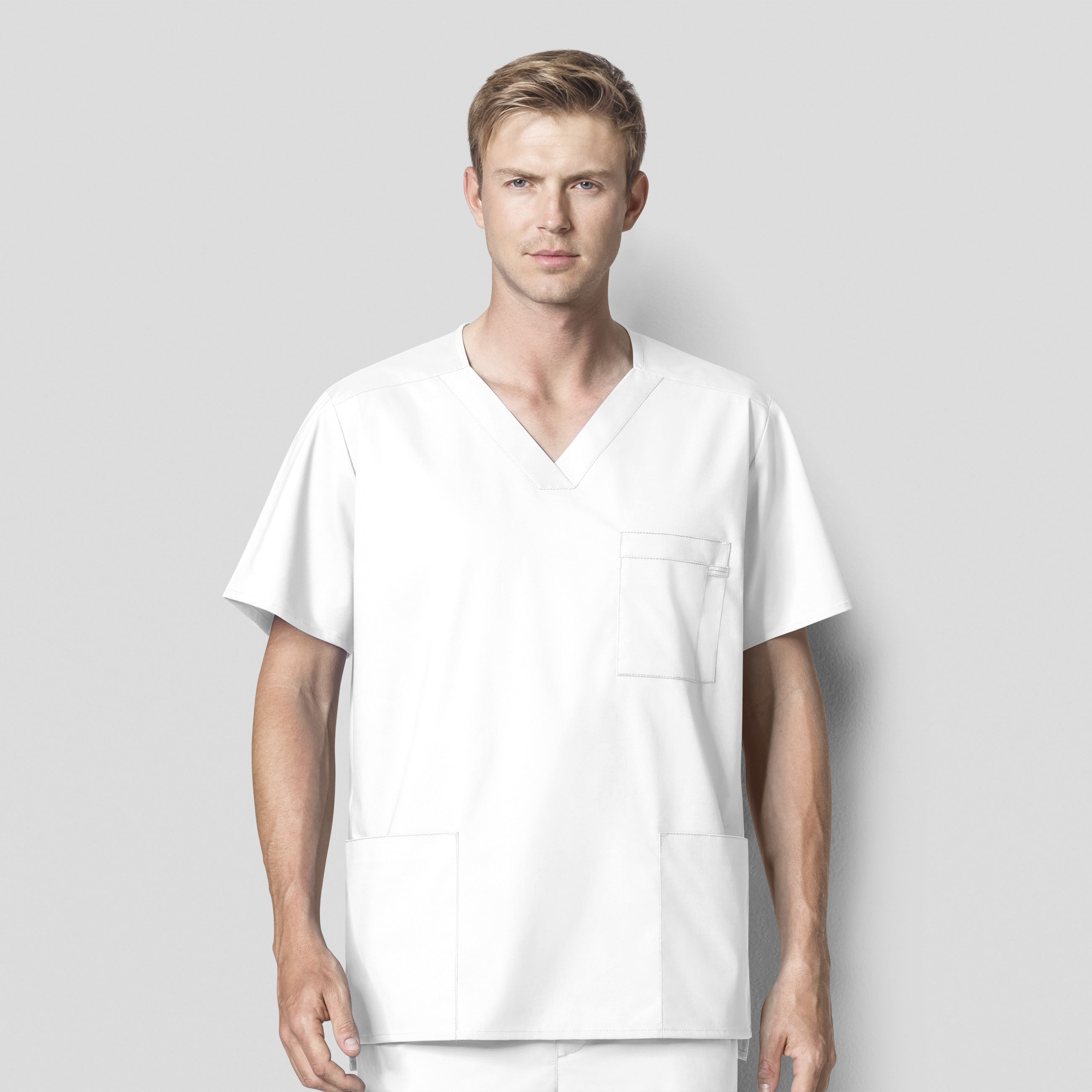 WonderWink WonderWORK Men's Multi-Pocket Top - Plus Sizes