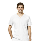 WonderWink W123 Men’s V-Neck Top - Plus Sizes