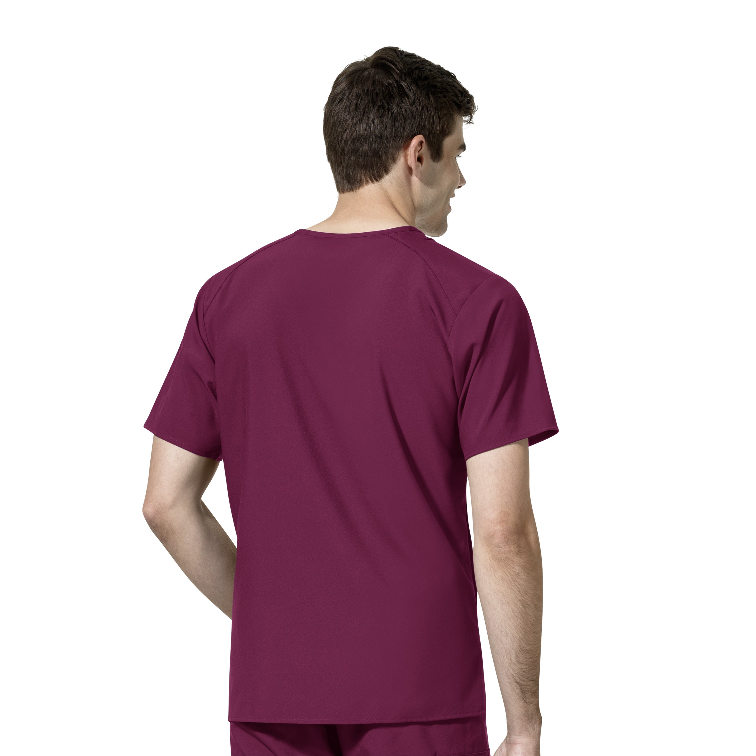 WonderWink W123 Men’s V-Neck Top - Plus Sizes