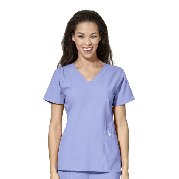 WonderWink W123 Women's Stylized V-neck Top