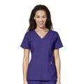 WonderWink W123 Women's Stylized V-neck Top - Plus Sizes