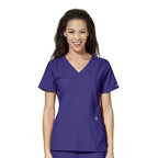WonderWink W123 Women's Stylized V-neck Top - Plus Sizes