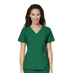 WonderWink W123 Women's Stylized V-neck Top