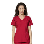 WonderWink W123 Women's Stylized V-neck Top