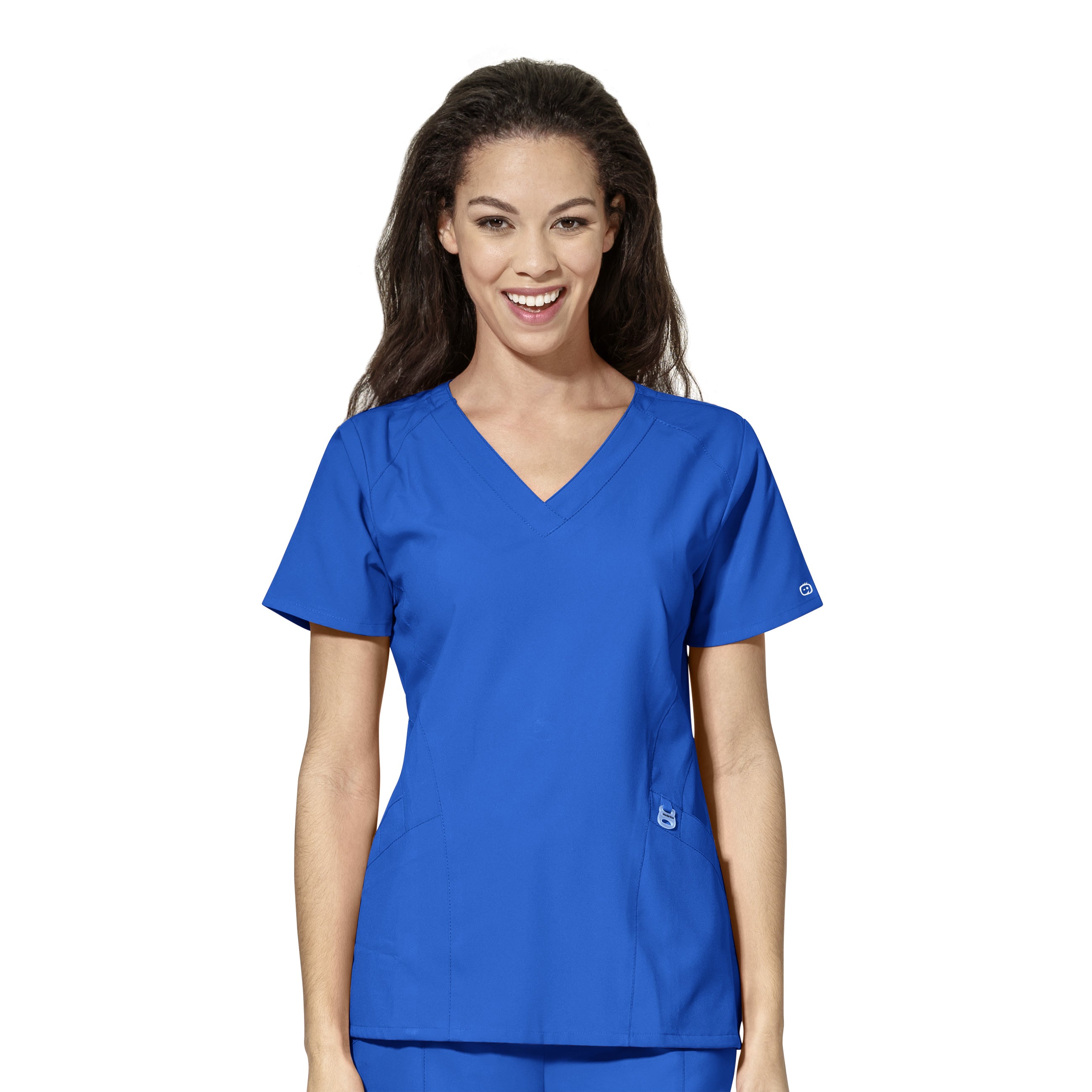 WonderWink W123 Women's Stylized V-neck Top - Plus Sizes