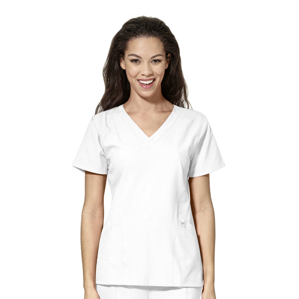 WonderWink W123 Women's Stylized V-neck Top