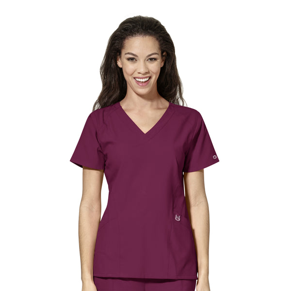 WonderWink W123 Women's Stylized V-neck Top